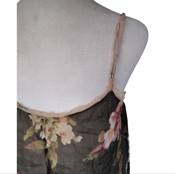 Anthropologie E by Eloise Floral Lightweight 100% Silk Tank Top Size Small - Picture 6 of 8